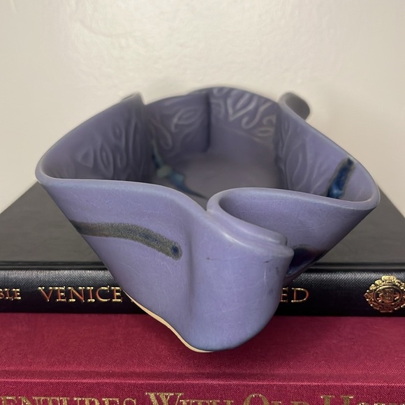 Hilborn Pottery Purple and Blue Asparagus Serving Dish - Picture 7 of 8